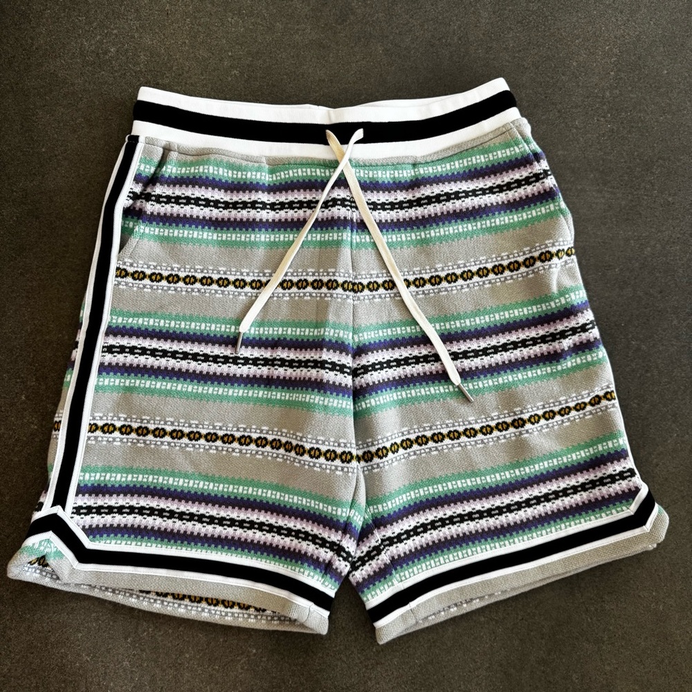 NWT men’s John Elliott multicoloured Nogales Game Shorts Size M
